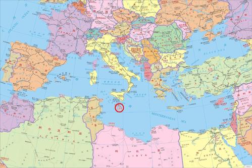 马耳他地图高清版大图_马耳他具体位置